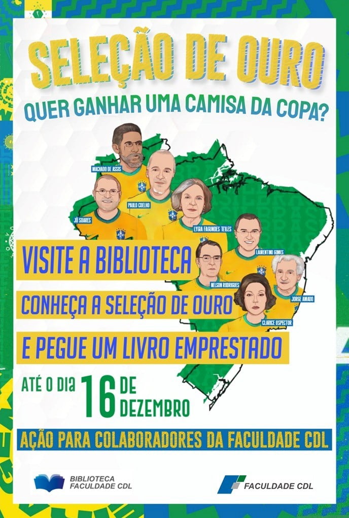 Banner alusivo ao projeto Seleção de Ouro de autores brasileiros